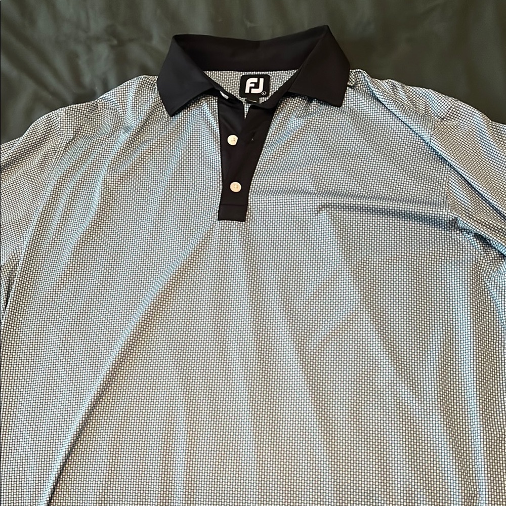 Men's Blue Foot Joy Polo Shirt